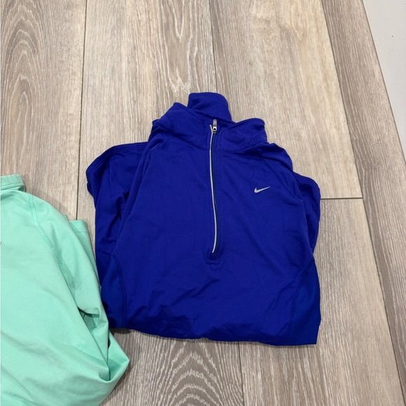 Nike running 1/4 zip bundle mint green and purple size M - Picture 3 of 6